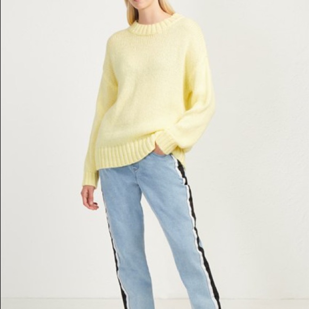 French Connection Crewneck Jumper Eggnog Sweater